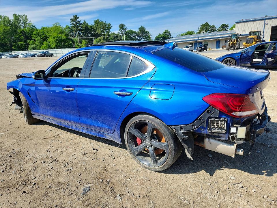 2020 Genesis G70 VIN KMTG74LE2LU042032 COPART salvage auction — FRONT END, Vt - Certificate Of Title (P), sold $2,150 on 2026-07-20 (photo 2)