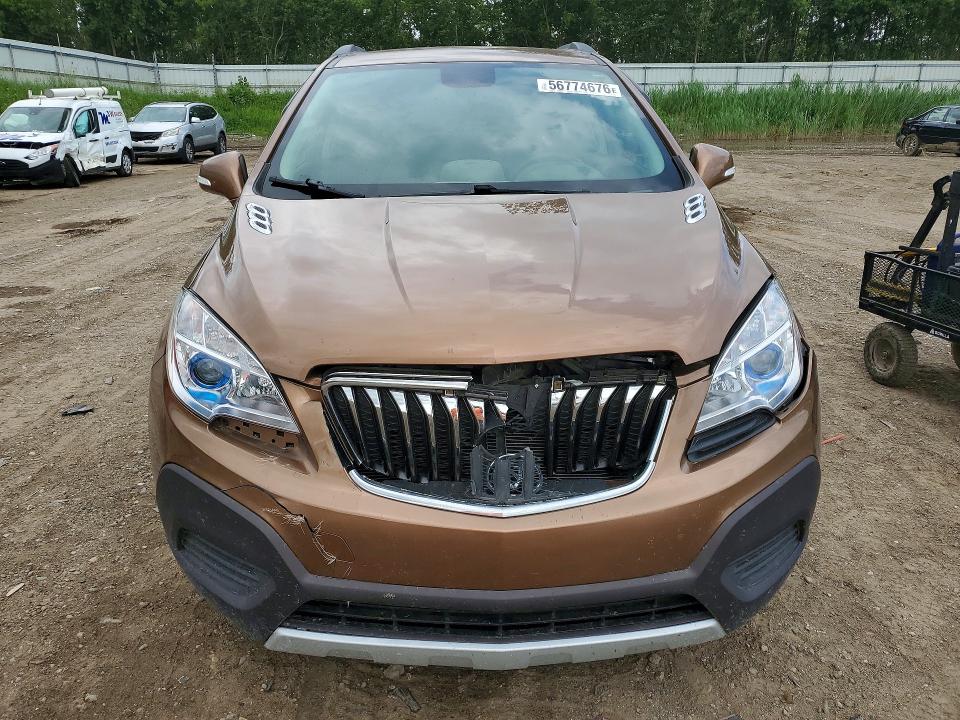2016 Buick Encore VIN KL4CJASB6GB643881 COPART salvage auction — FRONT END, Mi - Certificate Of Title, sold $200 on 2026-07-29 (photo 5)