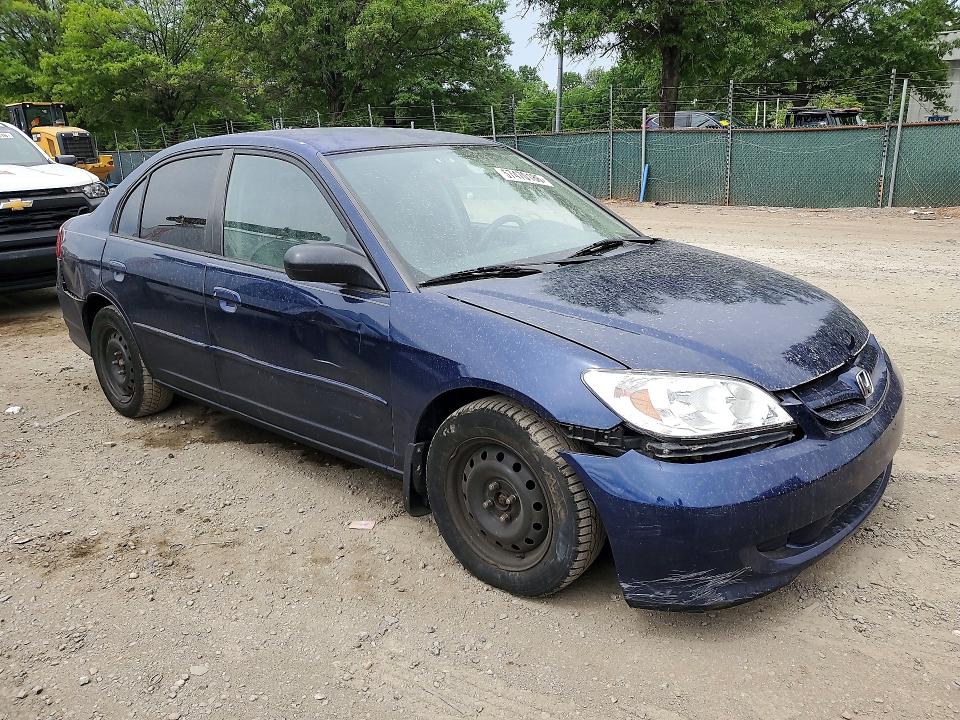 2005 Honda Civic VIN 2HGES16565H564667 COPART salvage auction — ALL OVER, VA - CERTIFICATE OF TITLE, sold $325 on 2026-07-02 (photo 4)