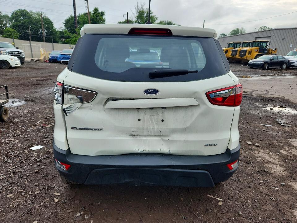 2020 Ford Ecosport VIN MAJ6S3FL5LC383577 COPART salvage auction — REAR END, Pa - Certificate Of Salvage, sold $1,850 on 2026-07-06 (photo 6)