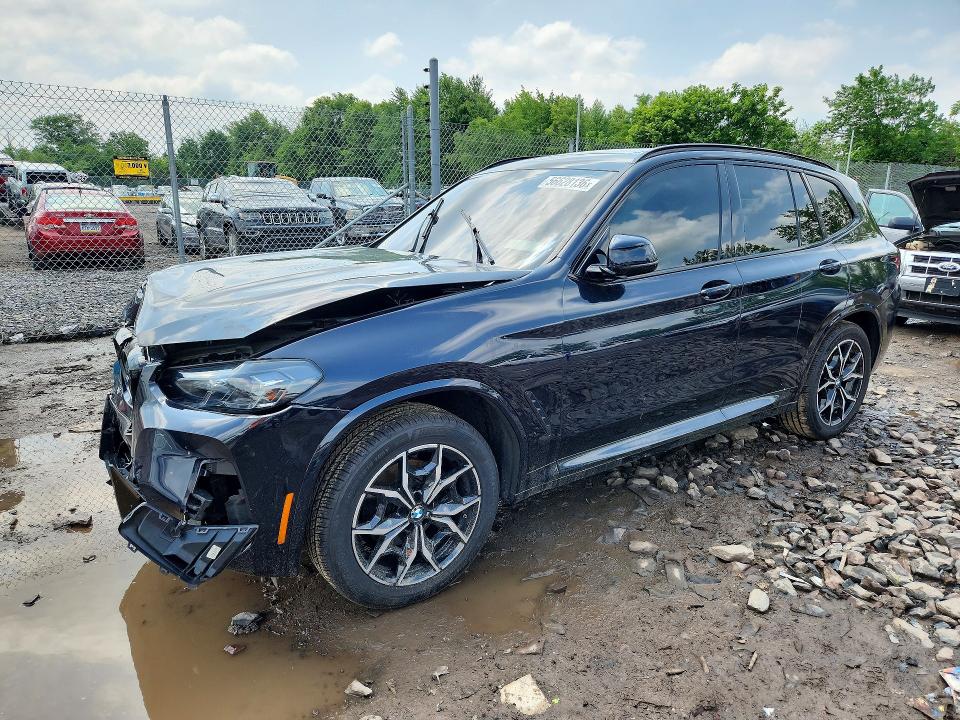 2022 BMW VIN 5UX53DP07N9M46545 COPART salvage auction — FRONT END, Pa - Certificate Of Salvage, sold $12,400 on 2026-07-13 (photo 1)