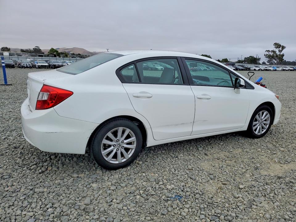 2012 Honda Civic VIN 19XFB2F85CE387895 COPART salvage auction — SIDE, Ca - Salvage Certificate, sold $3,100 on 2026-07-02 (photo 3)