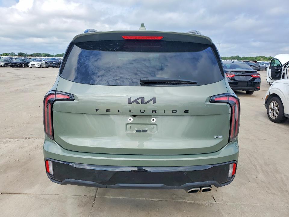 2025 Kia Telluride VIN 5XYP3DGC2SG653066 COPART salvage auction — FRONT END, Tx - Certificate Of Title, sold $12,900 on 2026-07-02 (photo 6)