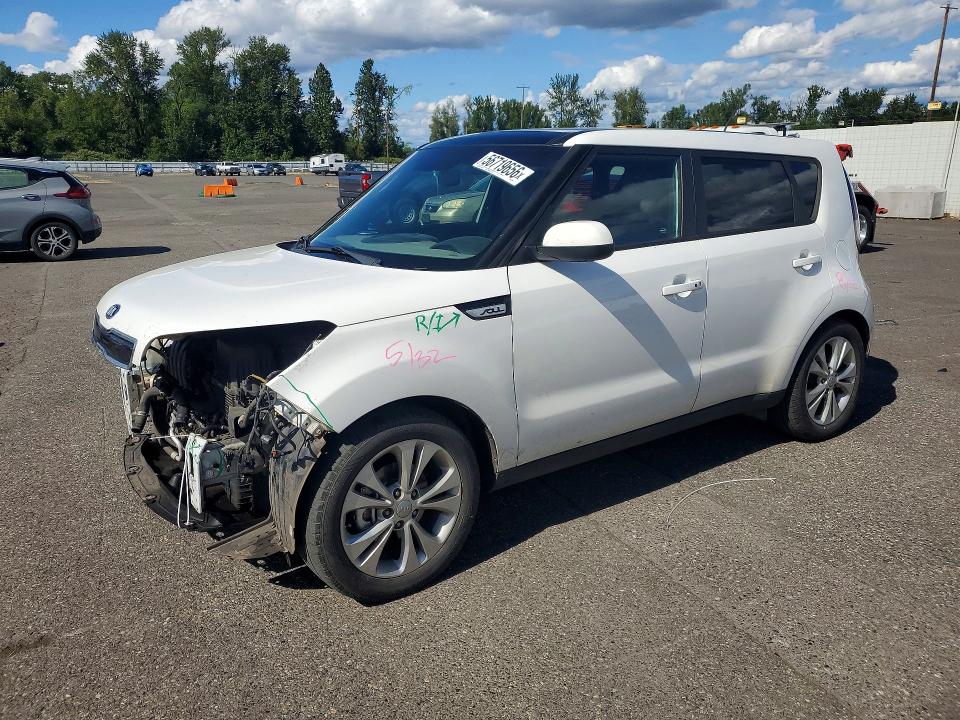 2015 Kia Soul VIN KNDJP3A52F7164989 COPART salvage auction — FRONT END, Or - Salvage Title Certificate, sold $625 on 2026-07-15 (photo 1)