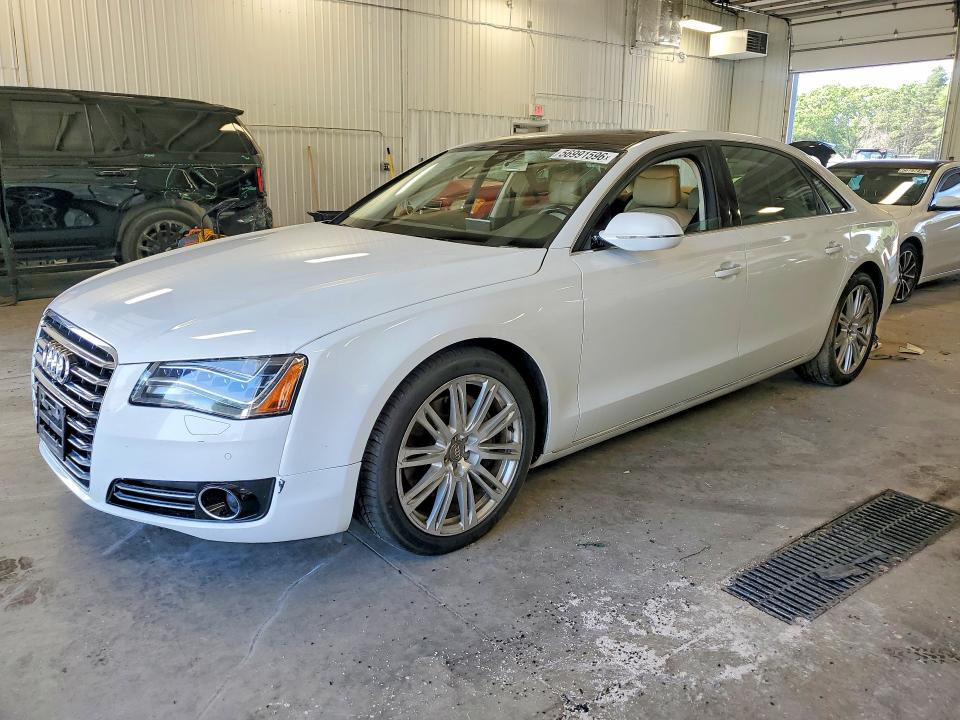 2014 Audi A8 VIN WAURGAFDXEN005782 COPART salvage auction — SIDE, Mn - Certificate Of Title, sold $1,750 on 2026-07-07 (photo 1)