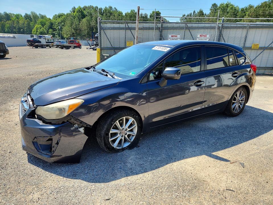 2014 Subaru Impreza VIN JF1GPAC64E8290547 COPART salvage auction — FRONT END, Va - Cert Of Title - Salvage, sold $850 on 2026-07-20 (photo 1)