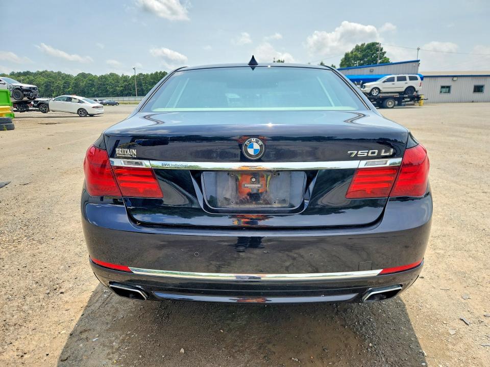 2013 BMW 7er VIN WBAYE8C55DD131690 COPART salvage auction — WATER/FLOOD, La - Cert Of Title-Salvage Flood, sold $750 on 2026-07-23 (photo 6)