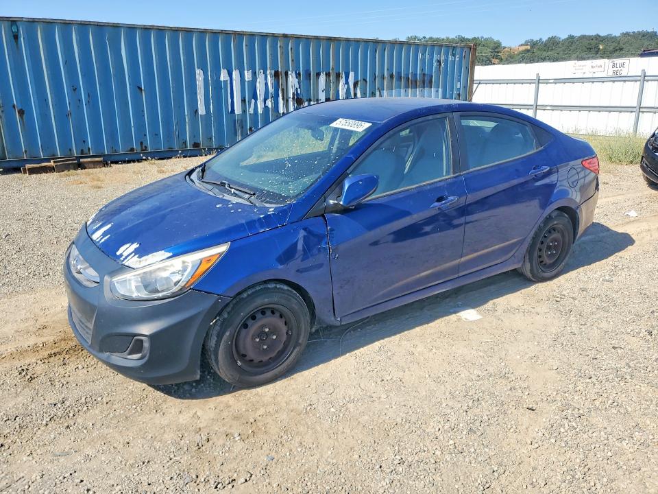 2016 Hyundai Accent VIN KMHCT4AE3GU105488 COPART salvage auction — VANDALISM, Ca - Dis/Dlr/Exp Only Clean Title, sold $550 on 2026-07-31 (photo 1)