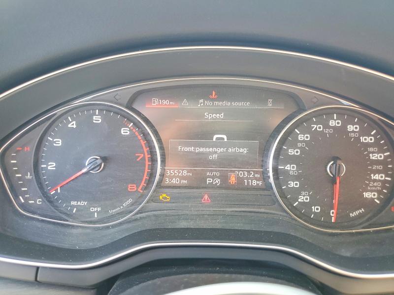 2021 Audi VIN WAUABAF41MN007477 COPART salvage auction — FRONT END, Ca - Salvage Certificate, sold $7,600 on 2026-07-28 (photo 9)
