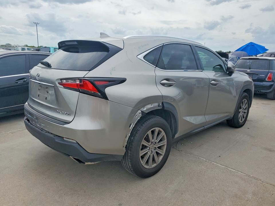 2016 Lexus Nx 200t VIN JTJYARBZ5G2029537 COPART salvage auction — REAR END, TX - SALVAGE VEHICLE TITLE (P), sold $7,100 on 2026-07-23 (photo 3)