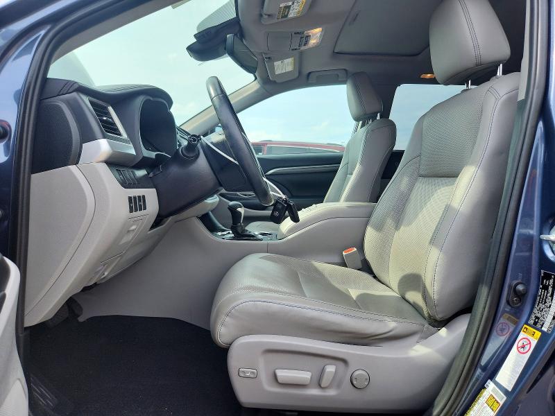 2019 Toyota Highlander VIN 5TDDGRFH8KS057707 COPART salvage auction — FRONT END, PA - CERTIFICATE OF SALVAGE, sold $3,100 on 2026-07-21 (photo 7)