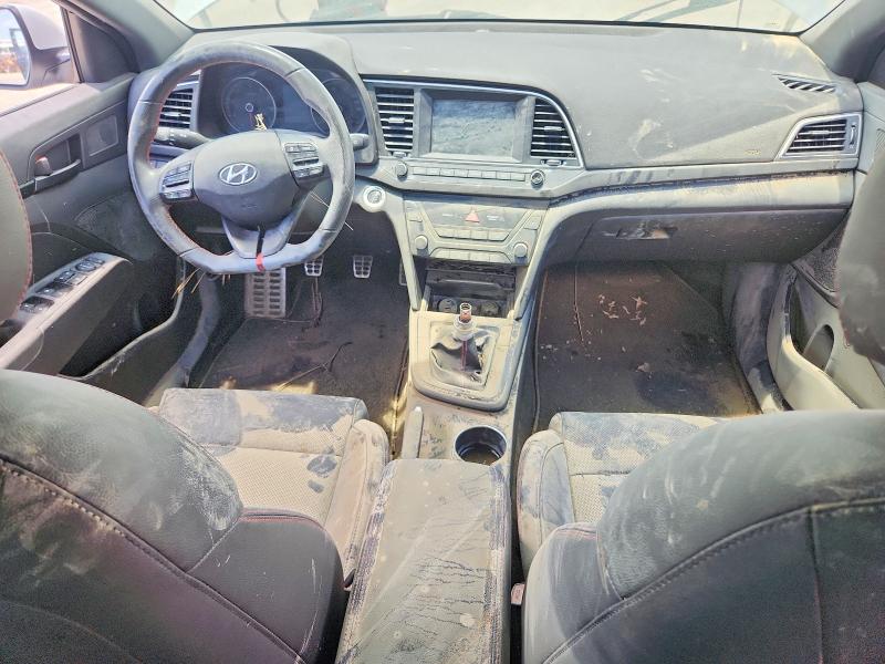 2018 Hyundai Elantra VIN KMHD04LB7JU522927 COPART salvage auction — WATER/FLOOD, Tx - Salvage Title-Flood Damage, sold $60 on 2026-07-29 (photo 8)