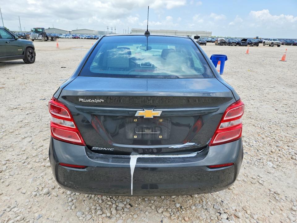 2019 Chevrolet SONIC VIN 1G1JB5SB4K4136985 COPART salvage auction — FRONT END, Tx - Salvage Vehicle Title, sold $175 on 2026-07-09 (photo 6)
