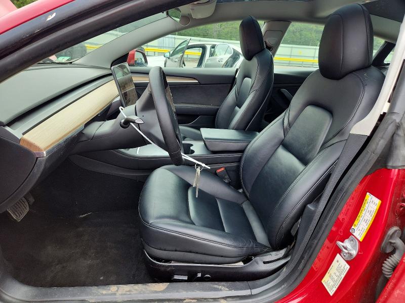 2022 Tesla Model 3 VIN 5YJ3E1EA5NF286054 COPART salvage auction — SIDE, VA - CERT OF TITLE - SALVAGE, sold $3,550 on 2026-07-22 (photo 7)