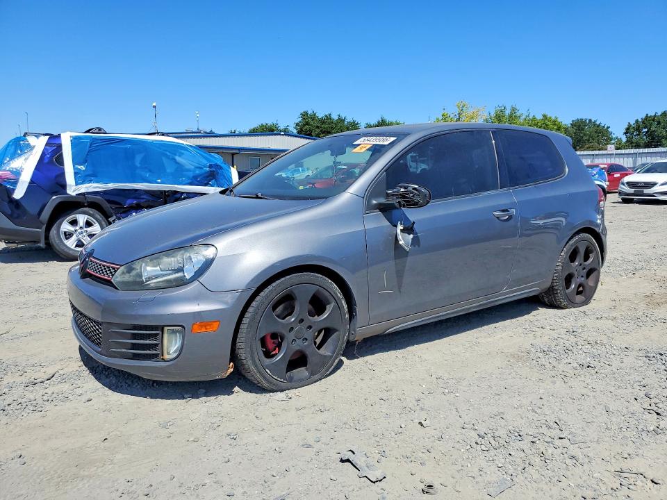 2010 Volkswagen Gti VIN WVWFV7AJ7AW166963 COPART salvage auction — WATER/FLOOD, Ca - Salvage Certificate, sold $15 on 2026-07-21 (photo 1)