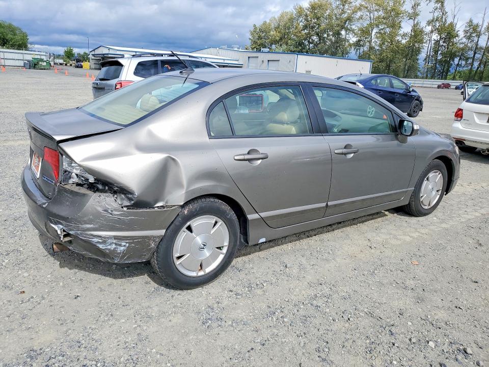 2008 Honda Civic hybrid VIN JHMFA36208S026002 COPART salvage auction — REAR END, Wa - Bill Of Sale, sold $525 on 2026-07-06 (photo 3)