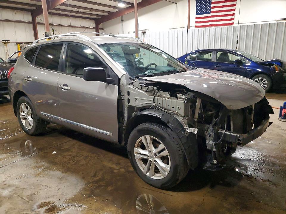 2015 Nissan Rogue VIN JN8AS5MV5FW766642 COPART salvage auction — FRONT END, Pa - Certificate Of Salvage, sold $425 on 2026-07-02 (photo 4)
