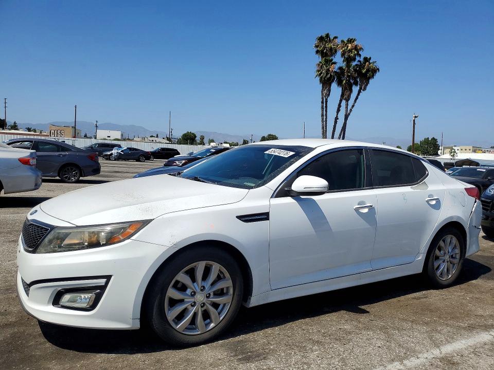 2014 Kia Optima VIN 5XXGN4A71EG348706 COPART salvage auction — REAR END, Ca - Salvage Certificate, sold $1,750 on 2026-07-24 (photo 1)