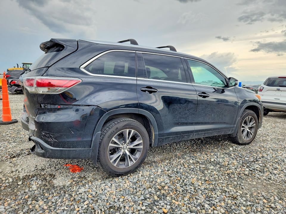 2016 Toyota Highlander VIN 5TDJKRFH6GS277811 COPART salvage auction — REAR END, Co - Salvage Title, sold $7,100 on 2026-07-28 (photo 3)