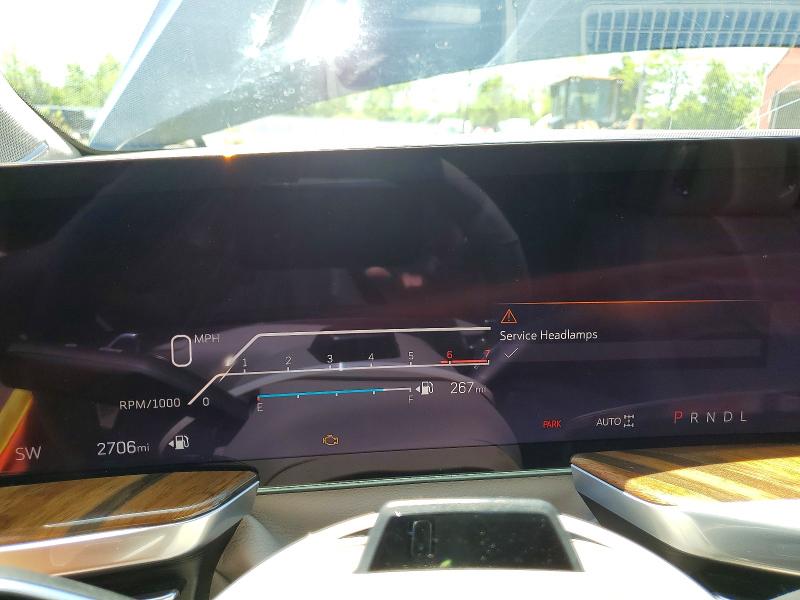 2026 Cadillac Escalade esv VIN 1GYS9MKL8TR130051 COPART salvage auction — FRONT END, Fl - Cert Of Title Slvg Rebuildable (P), sold $77,500 on 2026-07-16 (photo 9)