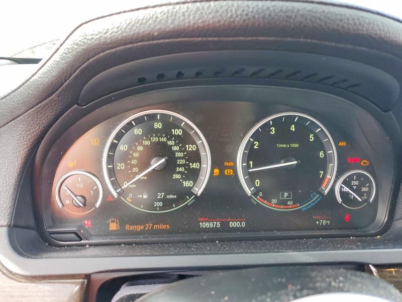 2012 BMW 7 series VIN WBAKC8C54CC434718 COPART salvage auction — MINOR DENT/SCRATCHES, Ct - Certificate Of Title, sold $1,000 on 2026-07-02 (photo 9)