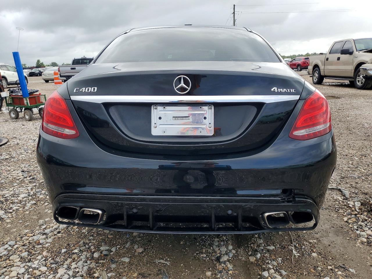 2015 Mercedes-Benz C-Class VIN 55SWF6GB1FU001816 COPART salvage auction — Rear End, TX - CERTIFICATE OF TITLE (P), sold $6,600 on 2026-07-02 (photo 6)