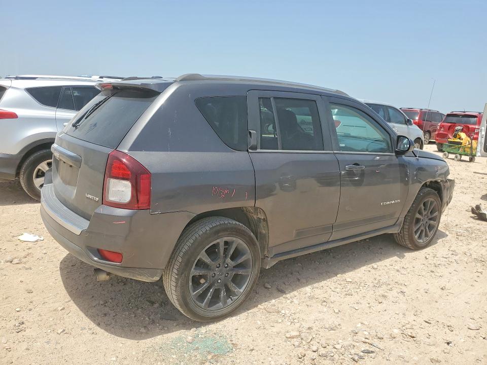 2014 Jeep Compass VIN 1C4NJCCB2ED794288 COPART salvage auction — FRONT END, Tx - Salvage Vehicle Title, sold $1,100 on 2026-07-09 (photo 3)