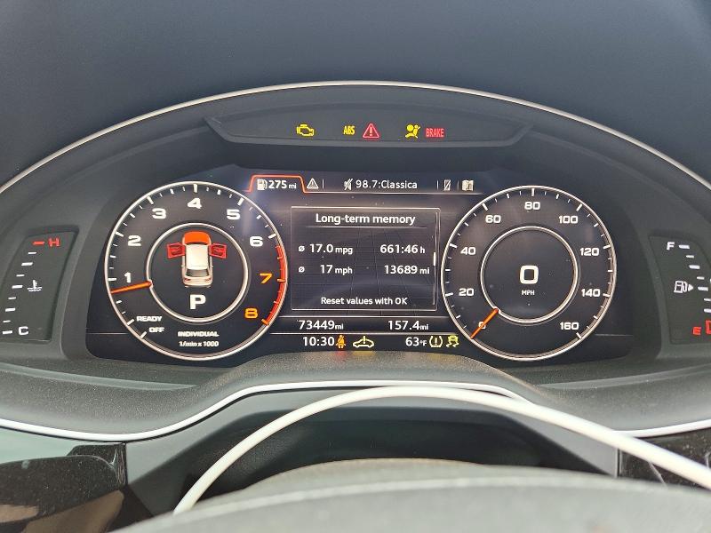 2018 Audi Q7 VIN WA1LAAF73JD016220 COPART salvage auction — SIDE, Il - Salvage Certificate, sold $4,350 on 2026-07-14 (photo 9)