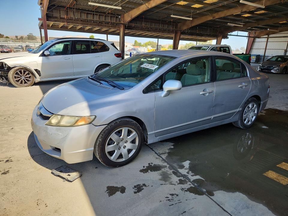 2009 Honda Civic VIN 19XFA16539E028086 COPART salvage auction — REAR END, Ca - Salvage Certificate, sold $1,000 on 2026-07-20 (photo 1)