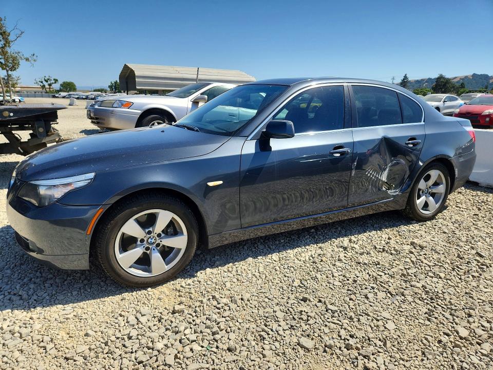 2008 BMW 5er VIN WBANU53528C114314 COPART salvage auction — SIDE, CA - SALVAGE CERTIFICATE, sold $60 on 2026-07-28 (photo 1)