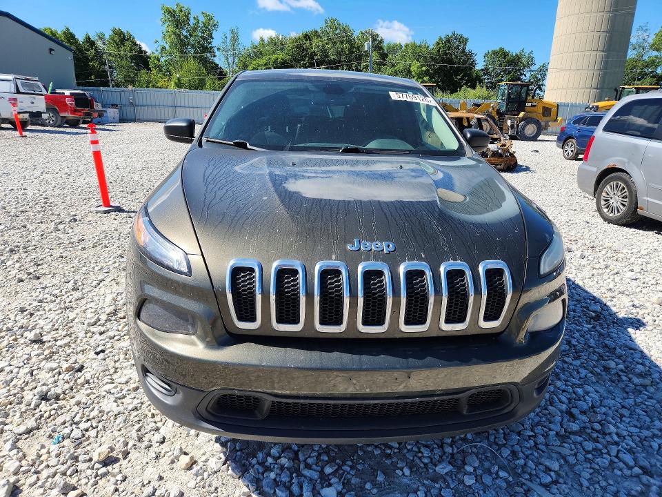 2014 Jeep Cherokee VIN 1C4PJMAB5EW295796 COPART salvage auction — REAR END, Id - Certificate Of Title, sold $975 on 2026-07-09 (photo 5)