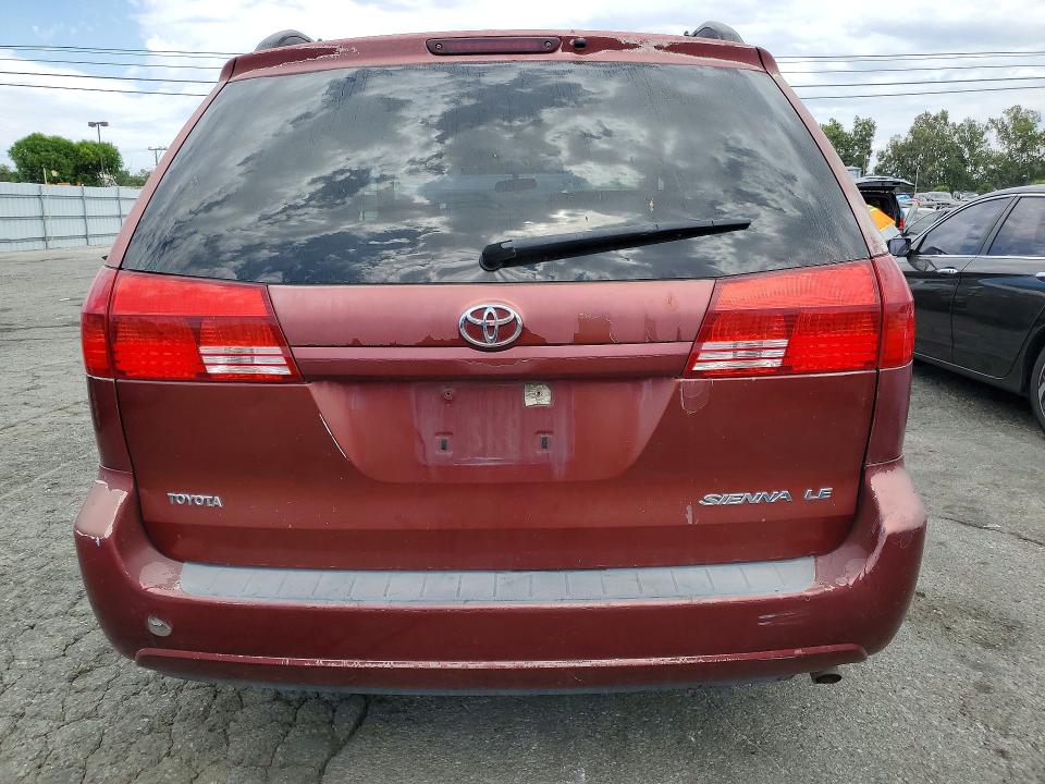 2004 Toyota Sienna VIN 5TDZA23C94S079581 COPART salvage auction — SIDE, Ca - Salvage Certificate, sold $725 on 2026-07-02 (photo 6)