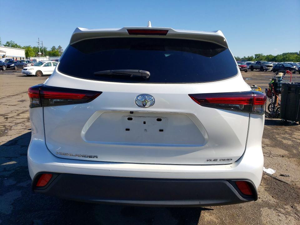 2024 Toyota Highlander VIN 5TDKDRBH0RS564536 COPART salvage auction — FRONT END, Ct - Cert Of Title-Salvage, sold $3,200 on 2026-07-24 (photo 6)