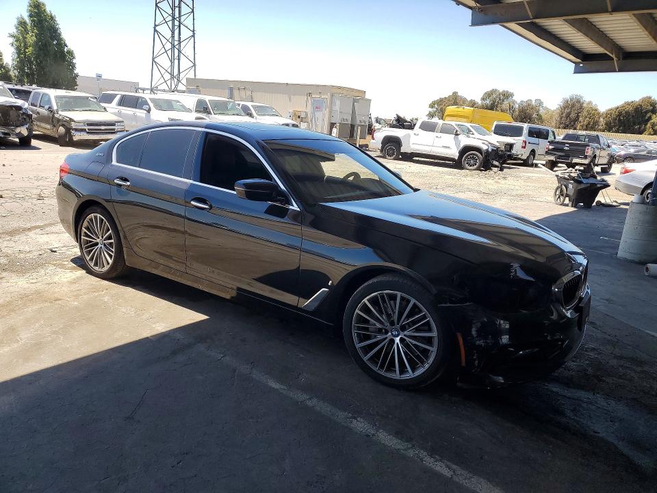 2018 BMW 5er VIN WBAJA9C54JB250406 COPART salvage auction — FRONT END, Ca - Salvage Certificate, sold $7,700 on 2026-07-09 (photo 4)