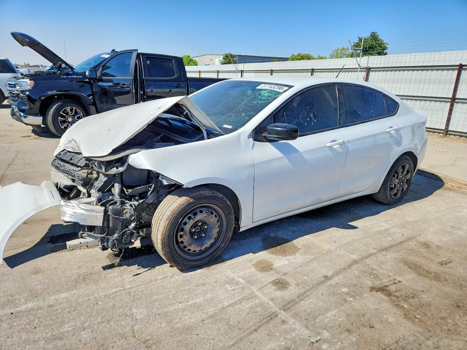 2016 Dodge Dart VIN 1C3CDFBBXGD578746 COPART salvage auction — FRONT END, Ca - Salvage Certificate, sold $225 on 2026-07-10 (photo 1)