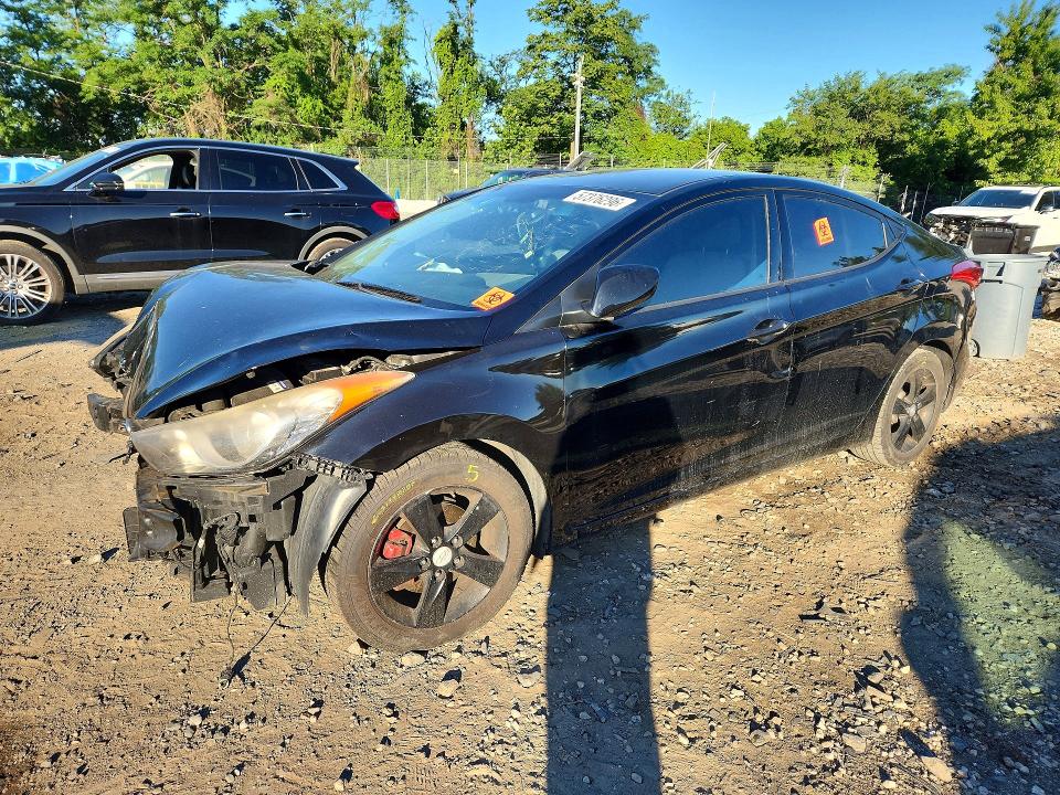 2013 Hyundai Elantra VIN KMHDH4AE1DU644032 COPART salvage auction — FRONT END, Salvage Title, sold $125 on 2026-07-21 (photo 1)