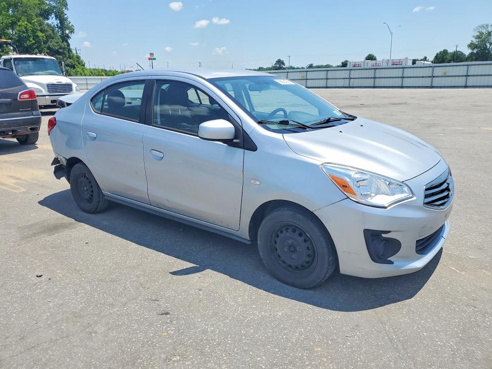 2019 Mitsubishi Mirage VIN ML32F3FJ3KHF12838 COPART salvage auction — REAR END, Ny - Mv-907A Salvage Certificate, sold $950 on 2026-07-23 (photo 4)