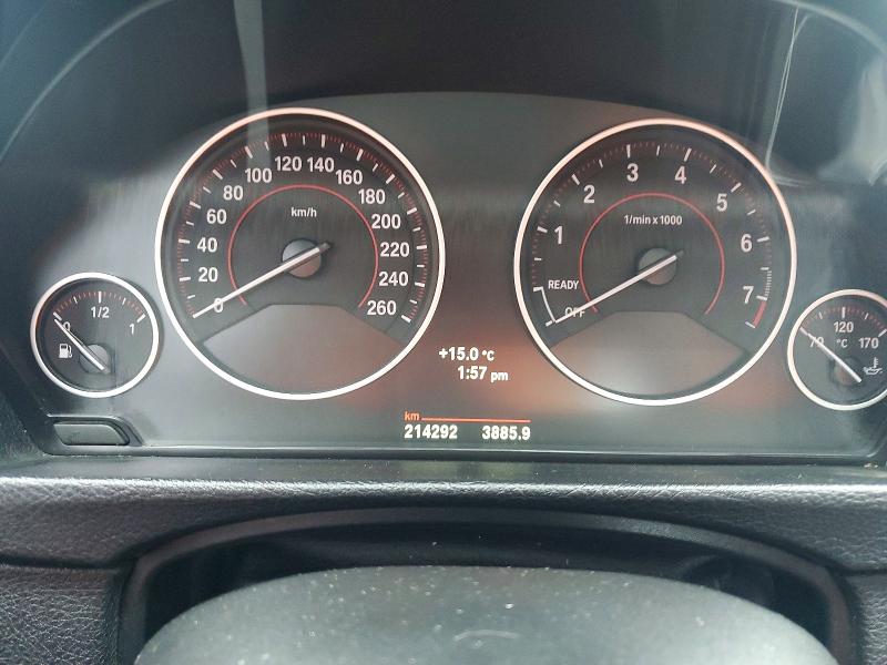 2013 BMW 3er VIN WBA3A9C51DF476280 COPART salvage auction — FRONT END, Ns - Salvage Title, sold $450 on 2026-07-30 (photo 9)