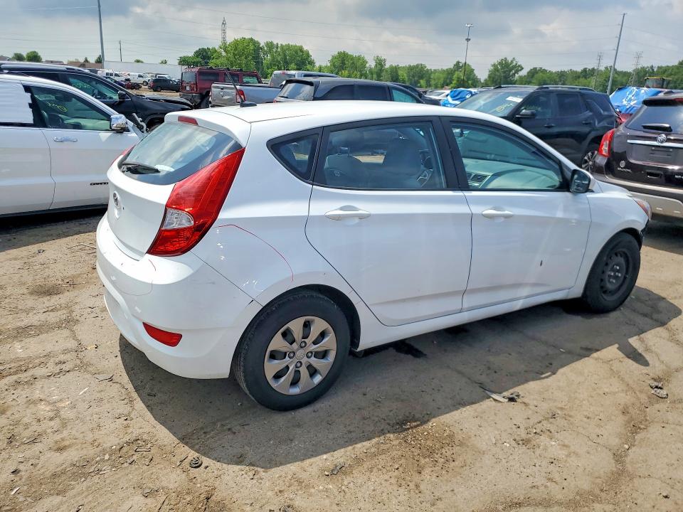 2017 Hyundai Accent VIN KMHCT5AEXHU336427 COPART salvage auction — FRONT END, Mi - Certificate Of Title, sold $550 on 2026-07-31 (photo 3)