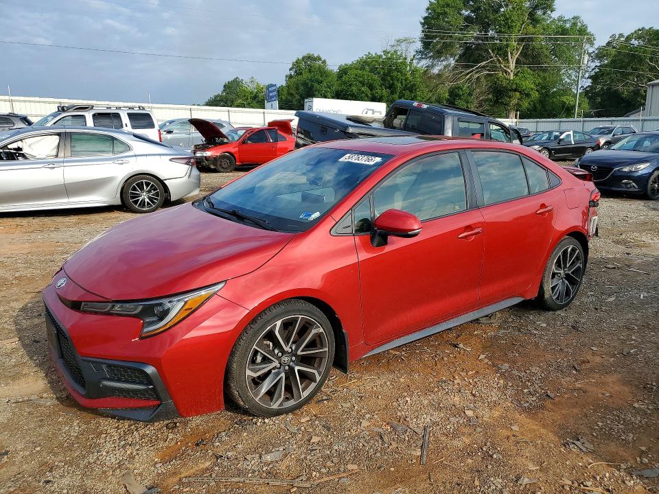 2020 Toyota Corolla VIN JTDP4RCE5LJ008253 COPART salvage auction — REAR END, Va - Cert Of Title - Salvage, sold $5,600 on 2026-07-10 (photo 1)