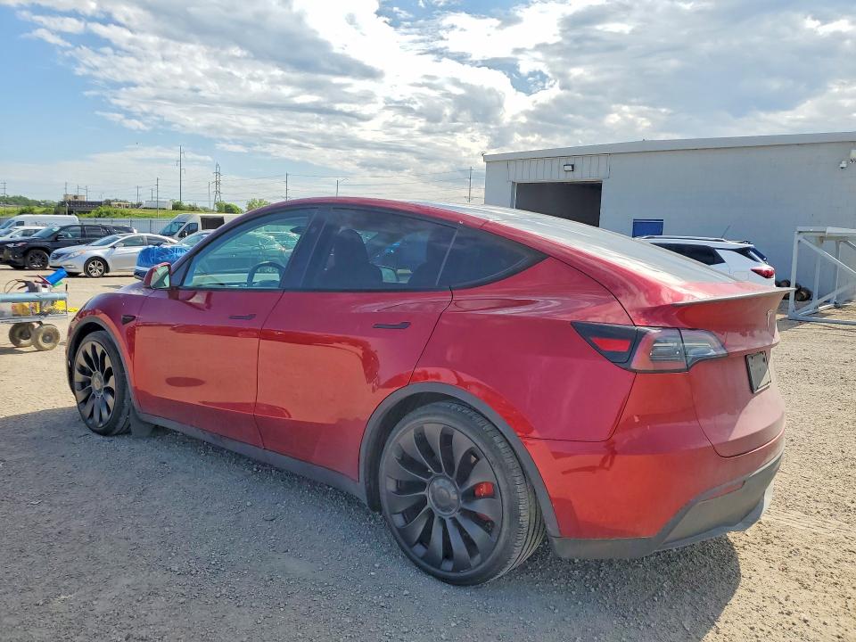 2024 Tesla Model y VIN 7SAYGDEF4RA284248 COPART salvage auction — HAIL, Ia - Cert Of Title-Salvage Title, sold $12,200 on 2026-07-29 (photo 2)