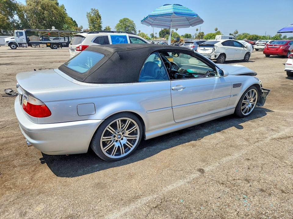 2001 BMW M3 VIN WBSBR93481EX20516 COPART salvage auction — FRONT END, Ca - Salvage Certificate, sold $8,600 on 2026-07-17 (photo 3)