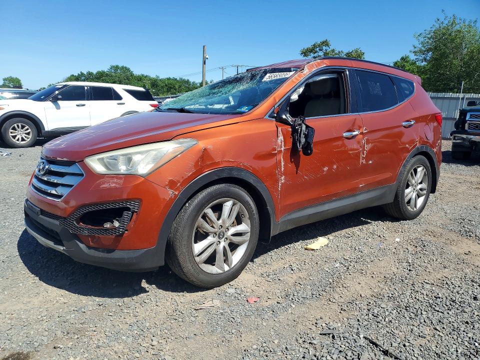 2013 Hyundai Santa fe VIN 5XYZU3LA2DG047239 COPART salvage auction — ROLLOVER, Pa - Cert Of Title, sold $775 on 2026-07-31 (photo 1)