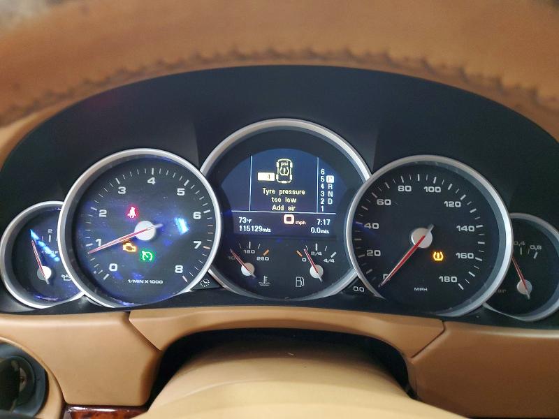 2008 Porsche Cayenne VIN WP1AC29P78LA83412 COPART salvage auction — MINOR DENT/SCRATCHES, Wv - Certificate Of Title, sold $3,350 on 2026-07-30 (photo 9)