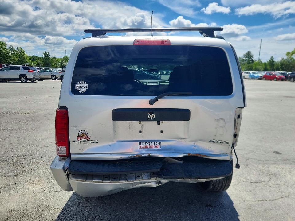 2008 Dodge Nitro VIN 1D8GU28K28W270877 COPART salvage auction — REAR END, Ma - Cert Of Title-Reconstrctd Coll, sold $425 on 2026-07-02 (photo 6)
