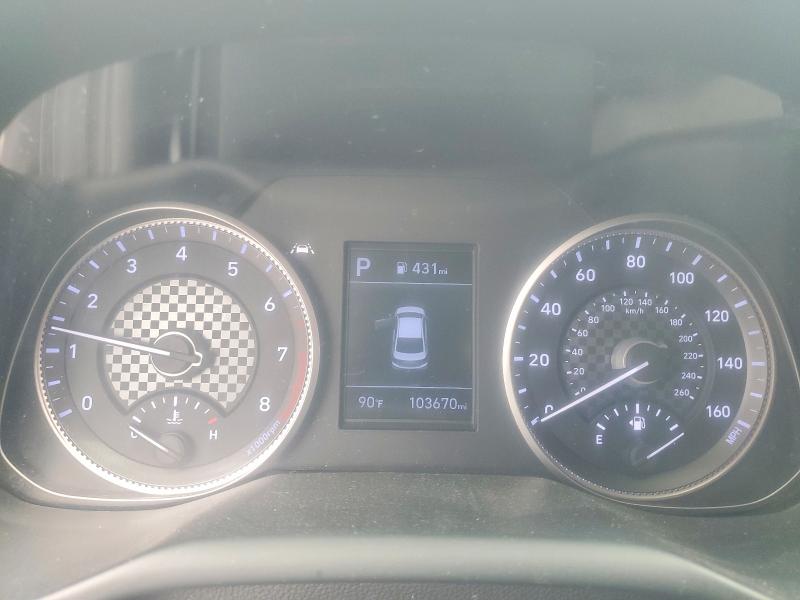 2020 Hyundai Elantra VIN KMHD84LF1LU039464 COPART salvage auction — FRONT END, TX - CERTIFICATE OF TITLE, sold $3,200 on 2026-07-14 (photo 9)