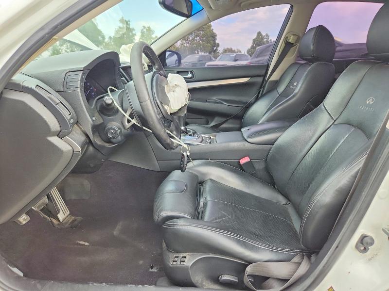 2013 Infiniti G VIN JN1CV6AP8DM717471 COPART salvage auction — FRONT END, Ca - Salvage Certificate, sold $1,700 on 2026-07-07 (photo 7)