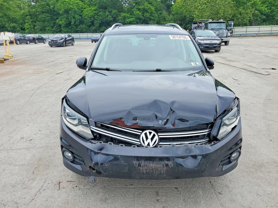 2016 Volkswagen Tiguan VIN WVGBV7AX9GW606026 COPART salvage auction — FRONT END, Pa - Certificate Of Salvage, sold $2,400 on 2026-08-06 (photo 5)