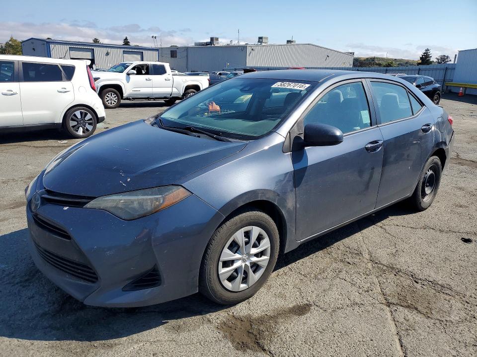 2017 Toyota Corolla VIN 5YFBPRHE0HP687281 COPART salvage auction — REAR END, Ca - Salvage Certificate, sold $2,750 on 2026-07-24 (photo 1)