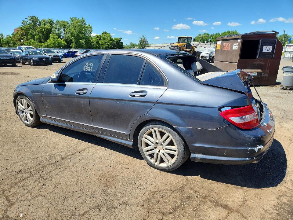 2009 Mercedes-benz C class VIN WDDGF54X19F233001 COPART salvage auction — REAR END, CT - CERT OF TITLE-SALVAGE, sold $450 on 2026-07-02 (photo 2)